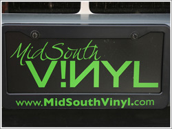 MidSouth Vinyl Custom License Plate