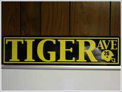 Murray Tiger's Personalized Street Sign
