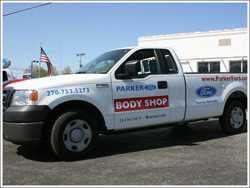 Parker Ford Body Shop Truck